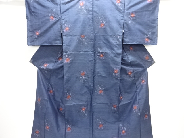 花丸文様織り出し本場村山大島紬アンサンブル